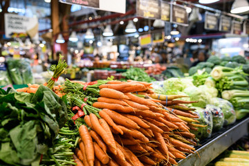 Carrots in Food Market