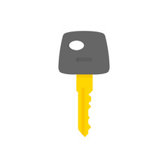 Illustration of Flat key logo isolated on white background