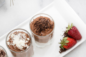 chocolate strawberry pudding, food photographer