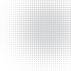 Grey circles on the white background