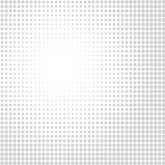 Grey circles on the white background