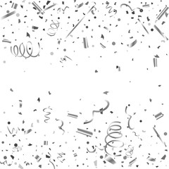 Obraz premium Silver texture glitter on a white background. 