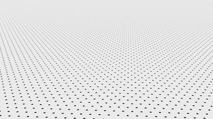 halftone pattern in perspective