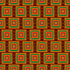 Ethnic seamless pattern. Tribal line print in african, mexican, american, indian style. Geometric boho background. Ethnic and tribal motifs can be used in fabric design.