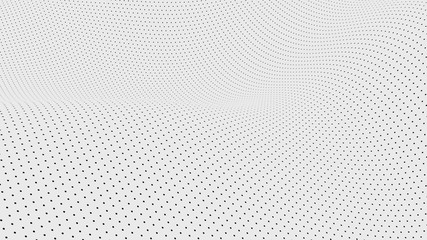 halftone pattern in perspective