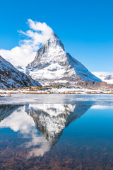 Riffelsee mit Blick aufs Matterhorn 