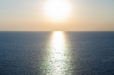 sunset at the sea