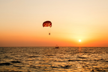 sunset at the sea