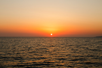 sunset at the sea