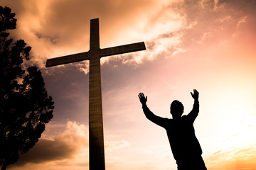 man with cross