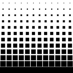 Gradient from black to white from squares