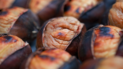 Delicious roasted chestnuts