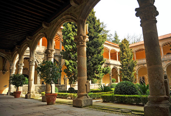 Fototapeta premium Renaissance cloister of the Monastery of Yuste where Emperor Charles V retired in 1556. Extremadura, Spain