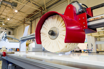 Grinding parts of furniture facades