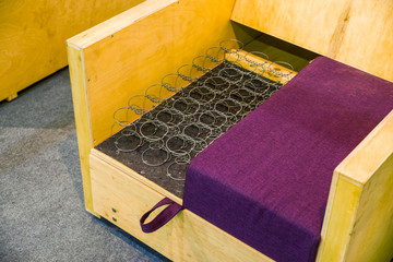 mattress sofa sectioned inside with spring