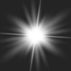 Obraz premium Glow light burst explosion