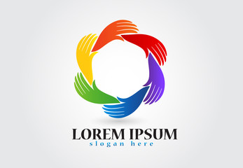 Logo hands in a circle