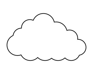 Fototapeta premium cloud sky isolated icon
