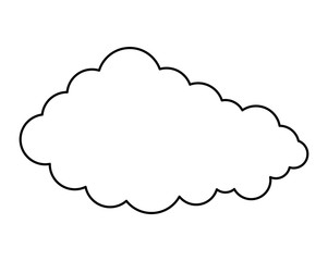 cloud sky isolated icon