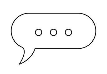 speech bubble isolated icon