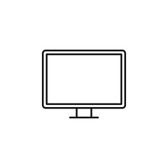 hardware, monitor, pc icon. Simple thin line, outline vector of hardware icons for UI and UX, website or mobile application