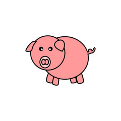 Piggy vector icon
