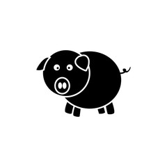 Piggy vector icon
