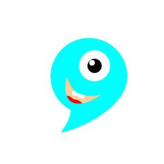 Obraz premium One-eyed dragon vector