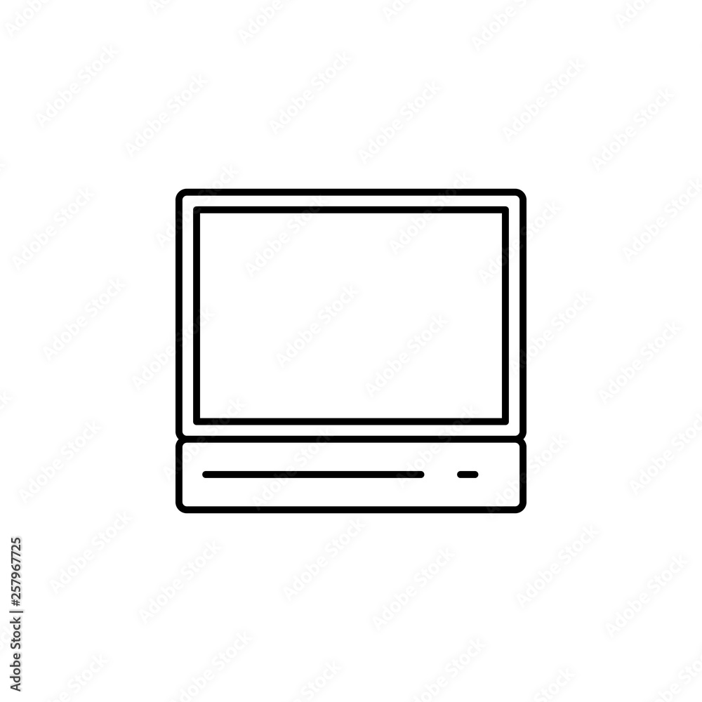 Fototapete hardware, pc server icon. Simple thin line, outline vector of hardware icons for UI and UX, website or mobile application