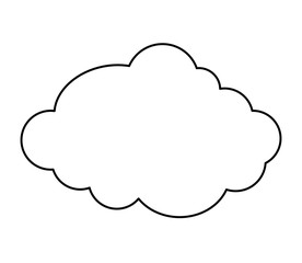 cloud sky isolated icon