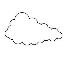 cloud sky isolated icon