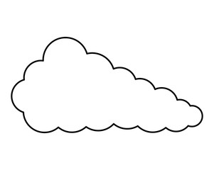 cloud sky isolated icon