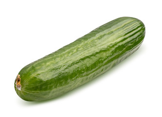 Cucumber isolated on whitebackground. Clipping path