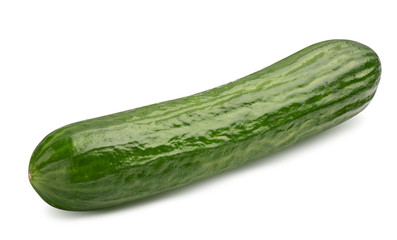 Cucumber isolated on whitebackground. Clipping path