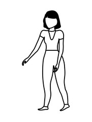 young woman avatar character