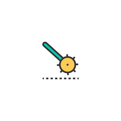 Cogwheel icon design. Stationery icon vector design