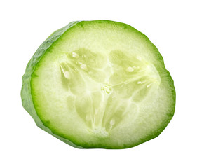 Cucumber isolated on whitebackground. Clipping path