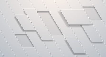 Abstract white geometry background