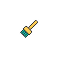 Paint brush icon design. Stationery icon vector design