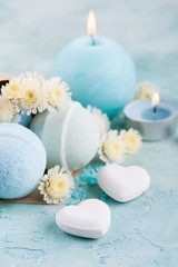 Spa products with bath bombs