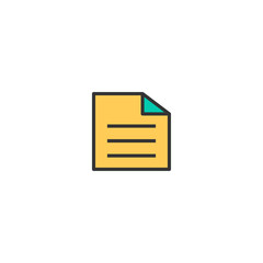 Paper icon design. Stationery icon vector design