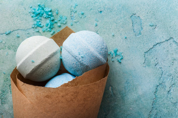 Spa products with bath bombs