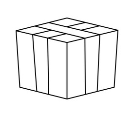 box carton isolated icon