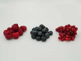 Raspberry, blackberry and red currant