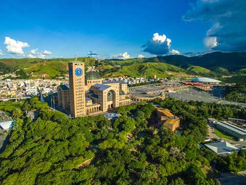 Aparecida city, Sao Paulo state / Brazil South America. 03/08/2019 Cathedral Basilica of Our Lady Aparecida