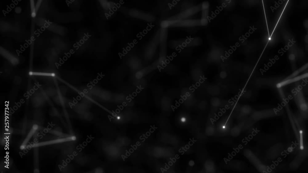 Poster abstract moving mesh lines abstract geometrical background moving lines and dots 4k plexus structure
