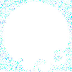 Blue, cyan, turquoise glitter stars confetti