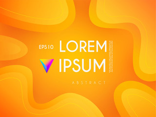 Abstract Geometric Background. Liquid Shapes. Simple Fluid Design. Depth.