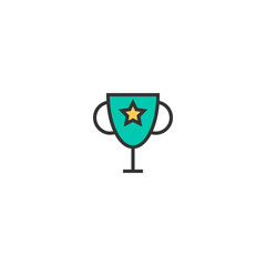 Trophy icon design. Stationery icon vector design