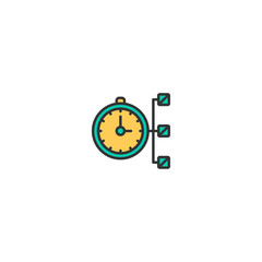 Modern and minimalist icon design. Management icon vector design